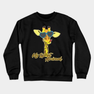 Giraffes are my Spirit Animal Crewneck Sweatshirt